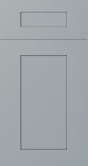Blue-gray Shaker cabinet door sample