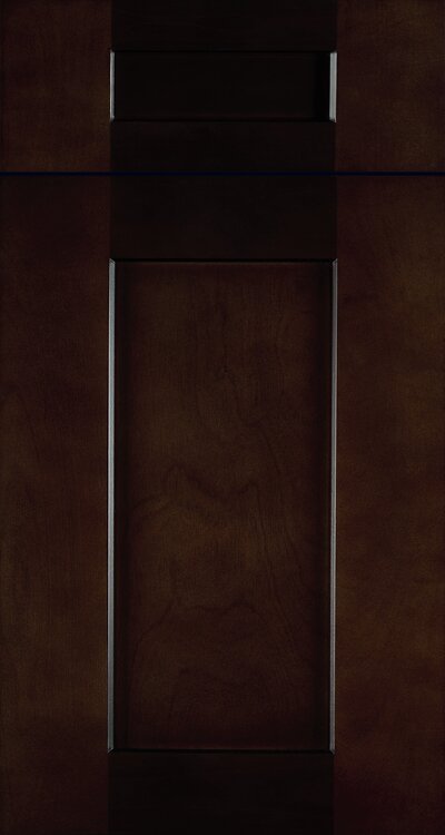 Dark wood Shaker door and drawer-front sample