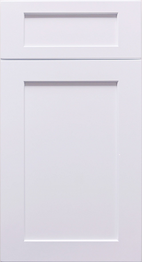 White Shaker cabinet door sample