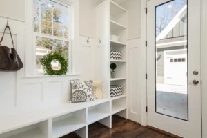 Mudroom Closet Designs Texas- Mudroom Closet in Allen - Discounted Designs & Premium Home Office Cabinets in Allen, Dallas TX