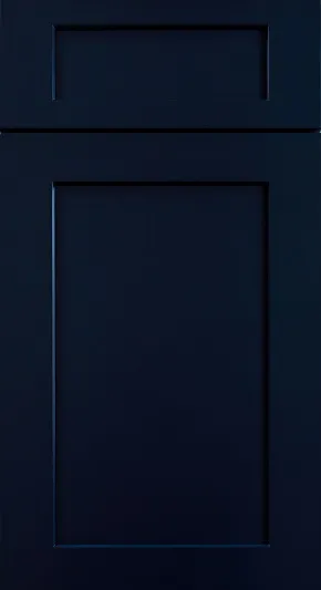 Dark blue Shaker cabinet door sample